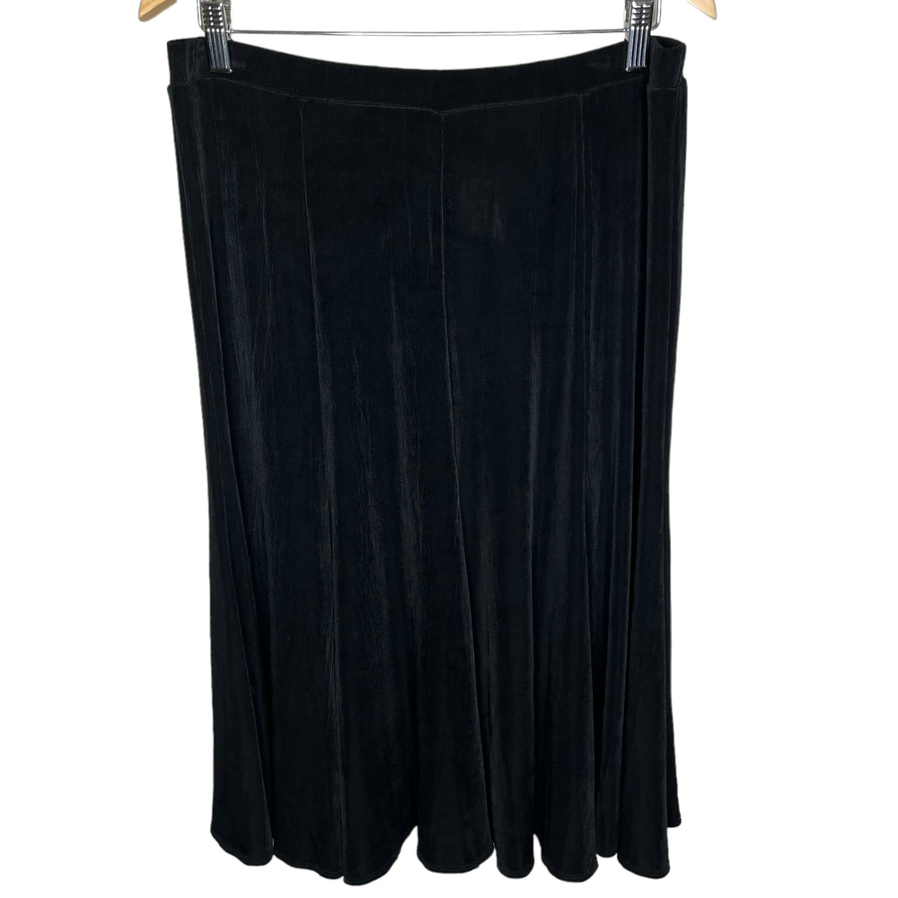 Chicos Travelers Jordan Skirt Slinky A-line Size 2 Large